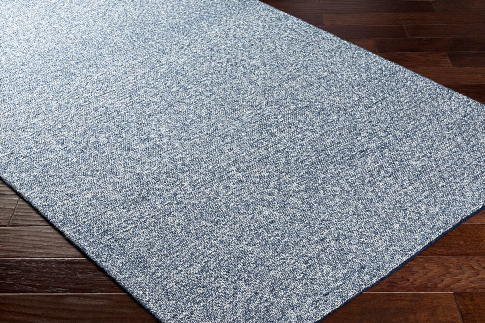 Mia Blue Handmade Rug - corner