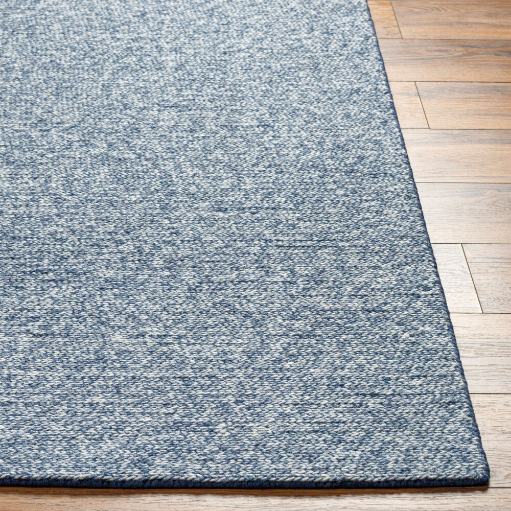 Mia Blue Handmade Rug - front