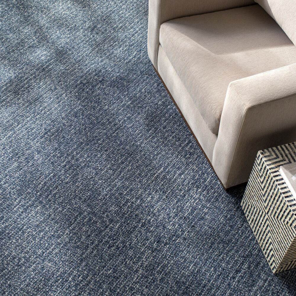 Mia Blue Handmade Rug - styleshot
