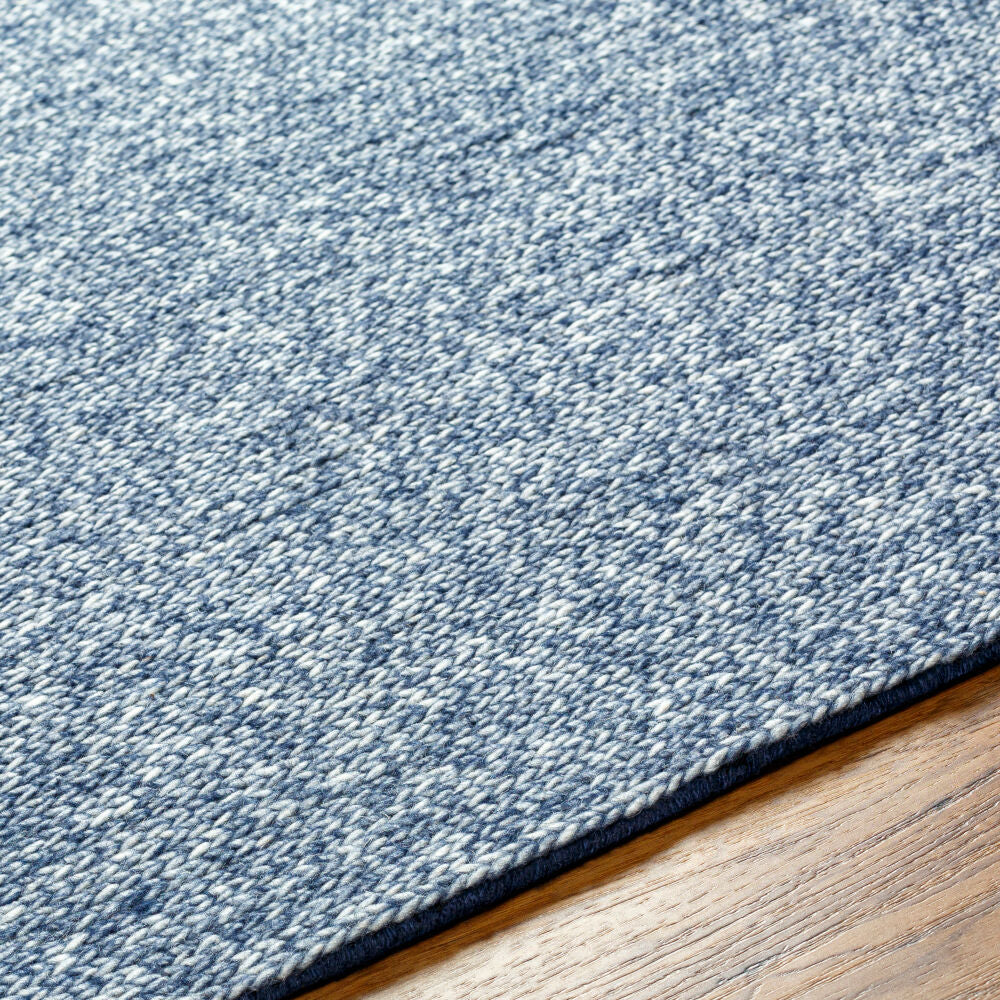 Mia Blue Handmade Rug - texture