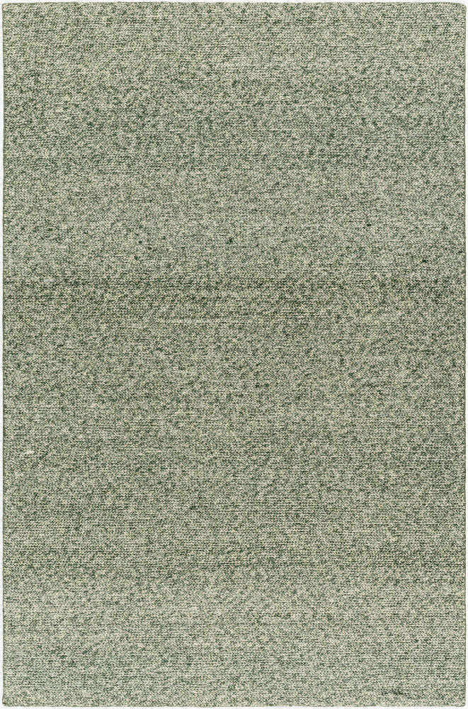 Mia Beige/Medium Green Handmade Rug - 10' x 14'