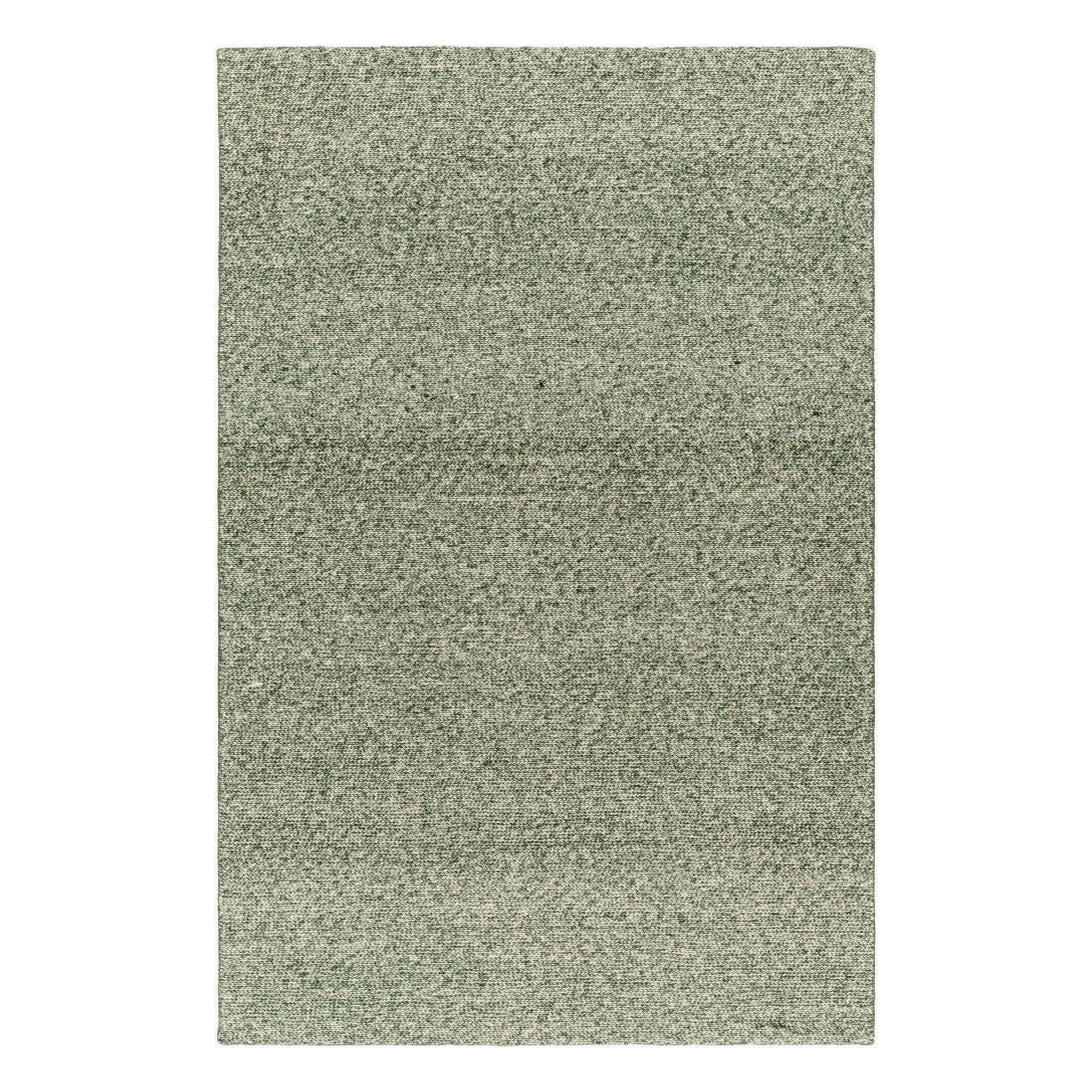 Mia Beige/Medium Green Handmade Rug - 10' x 14'