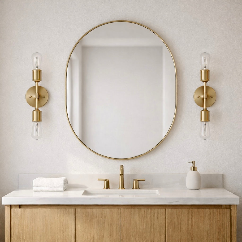 Reverie Double Lights Wall Sconce | Sleek and Symmetrical Modern Lighting