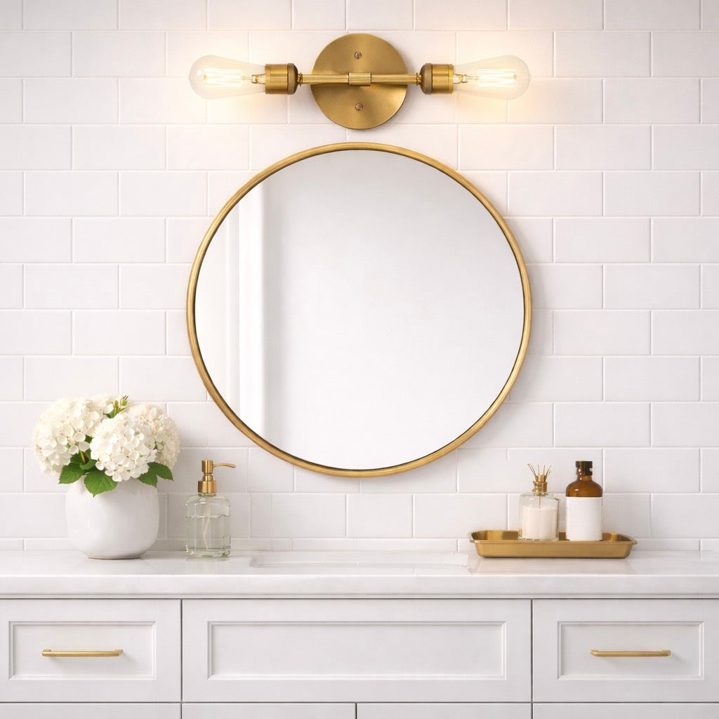 Reverie Double Lights Wall Sconce | Sleek and Symmetrical Modern Lighting