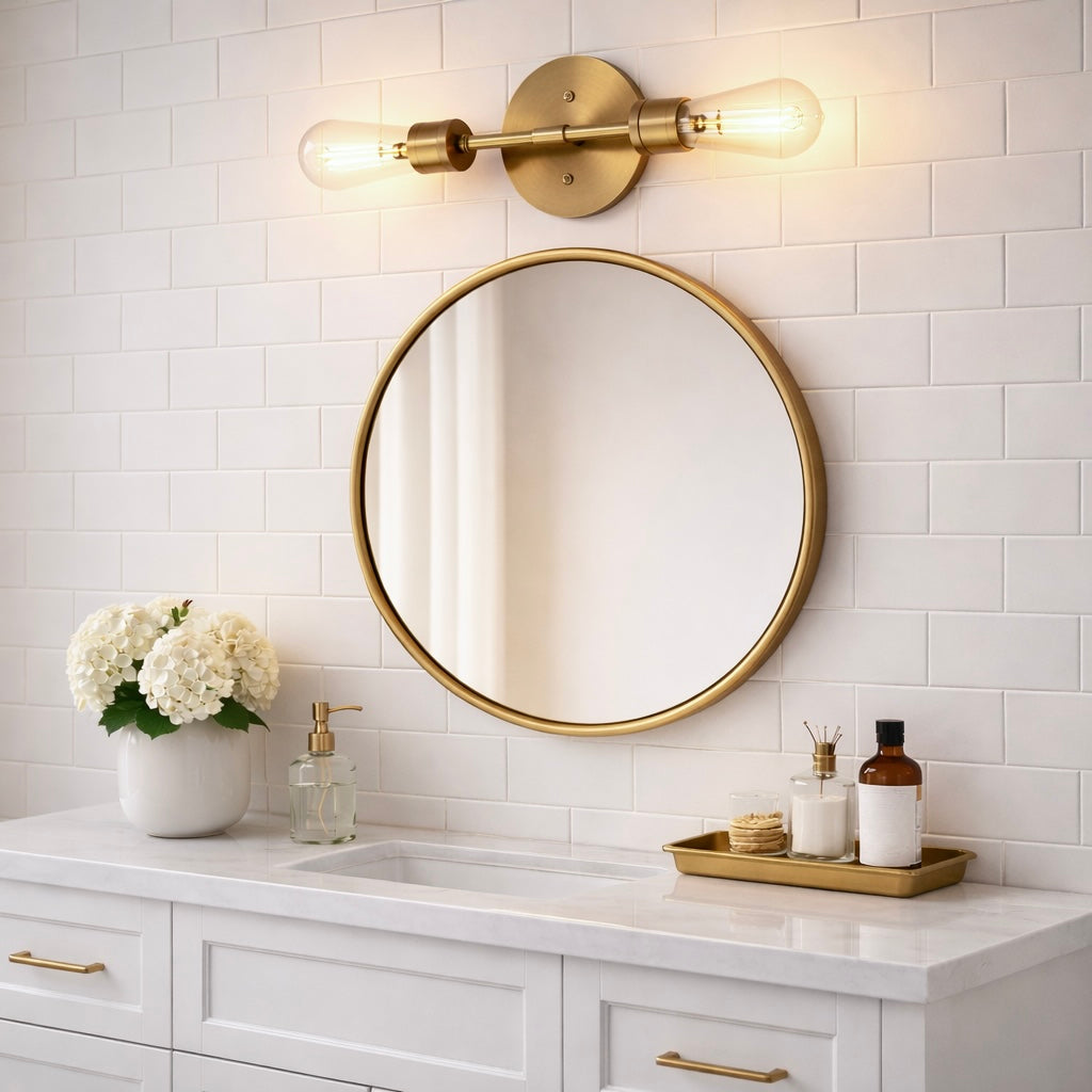Reverie Double Lights Wall Sconce | Sleek and Symmetrical Modern Lighting