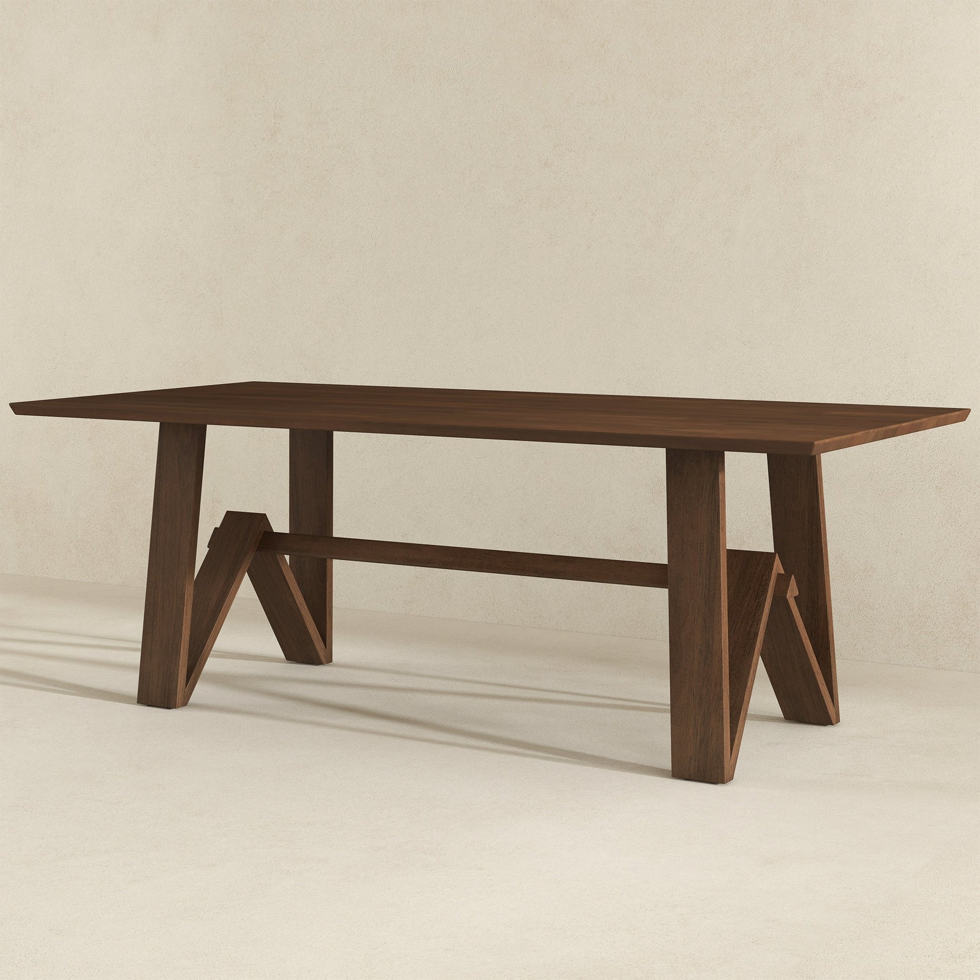 Trimont Solid Wood Dining Table | Modern Large Dining Furniture