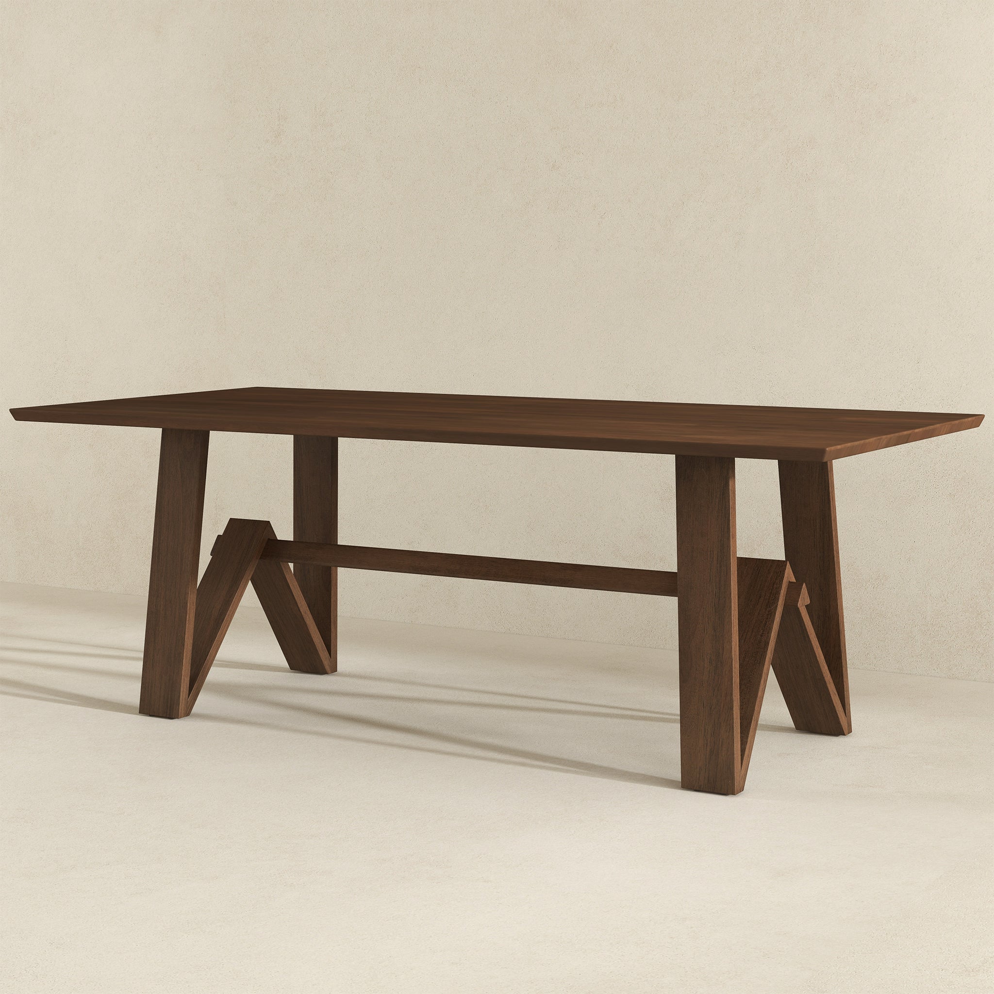 Trimont Solid Wood Dining Table | Modern Large Dining Furniture