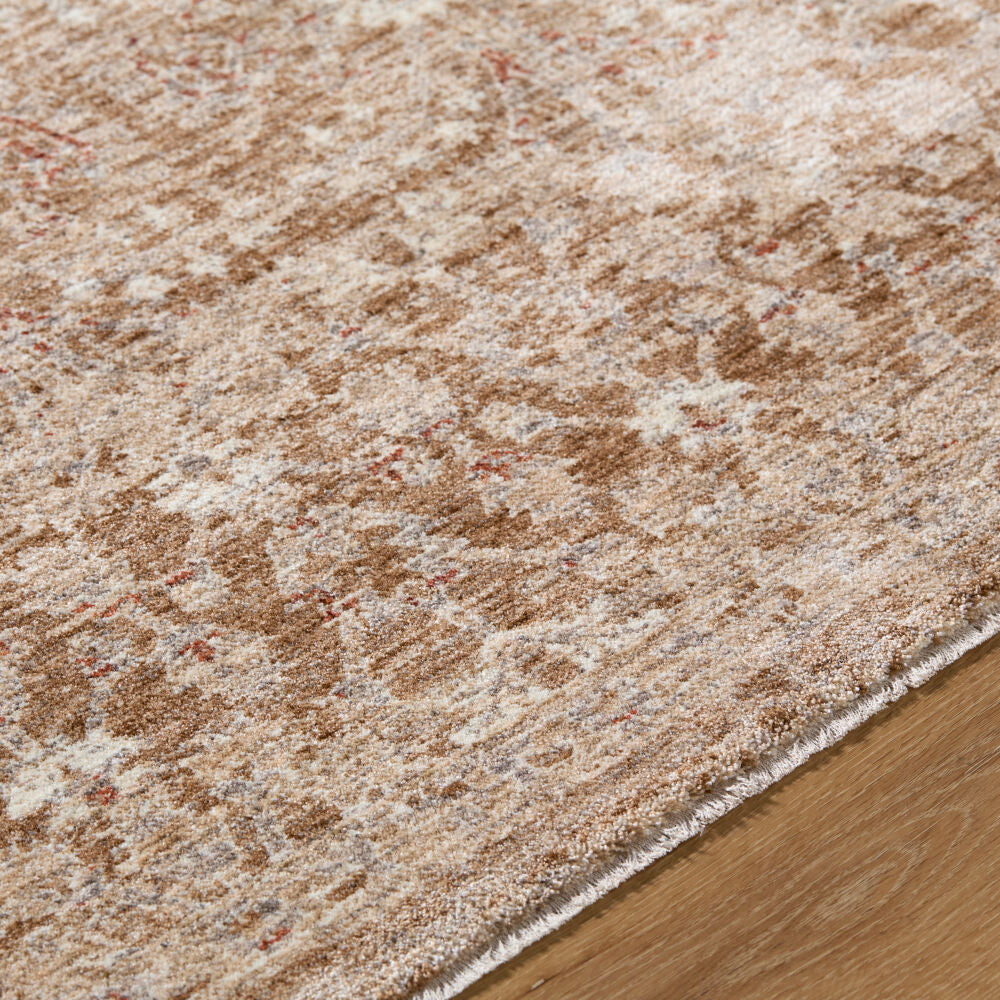 Misterio Plus Brown/Tan Machine Woven Rug MIP-2300 - texture