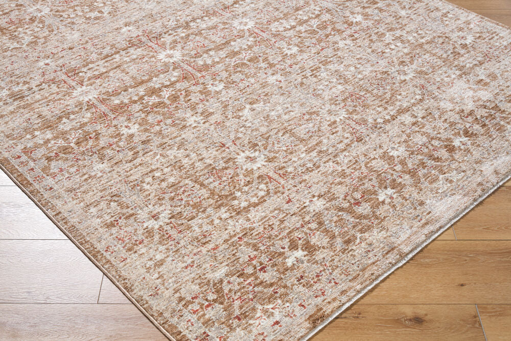 Misterio Plus Brown/Tan Machine Woven Rug MIP-2300 - corner