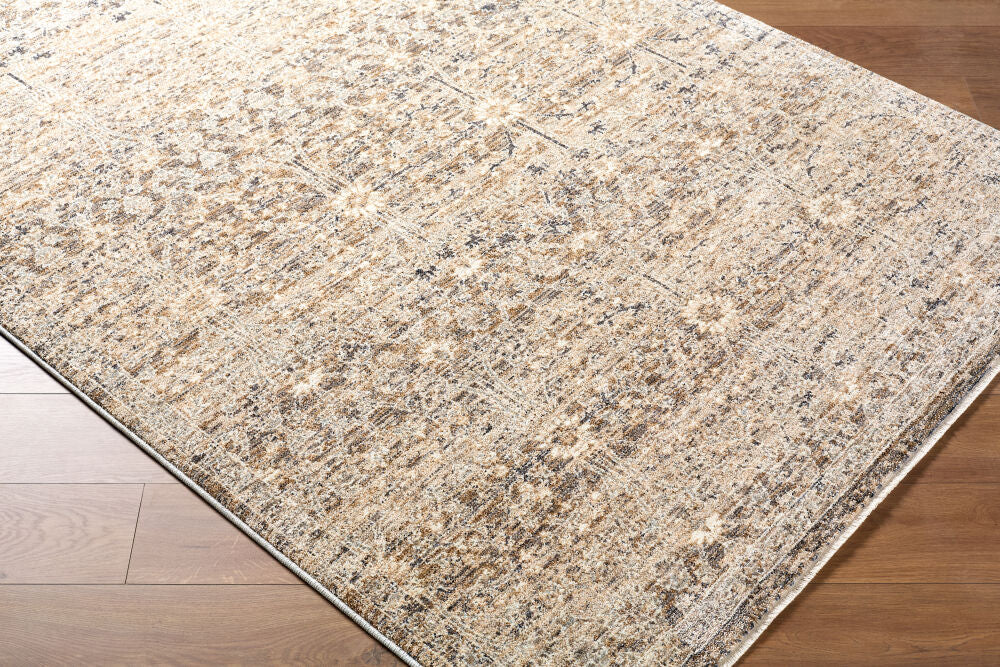 Misterio Plus Brown/Tan Machine Woven Rug MIP-2301 - corner