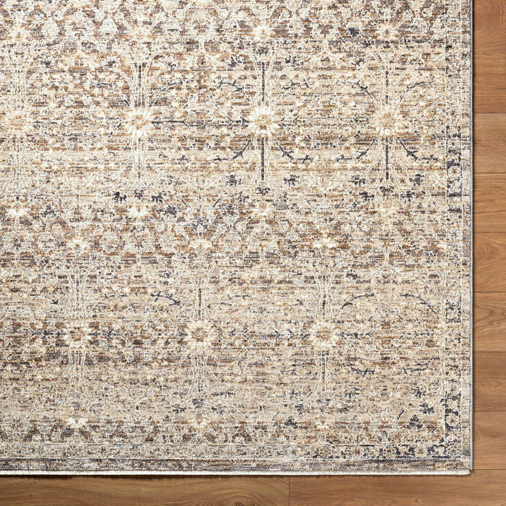 Misterio Plus Brown/Tan Machine Woven Rug MIP-2301 - overhead