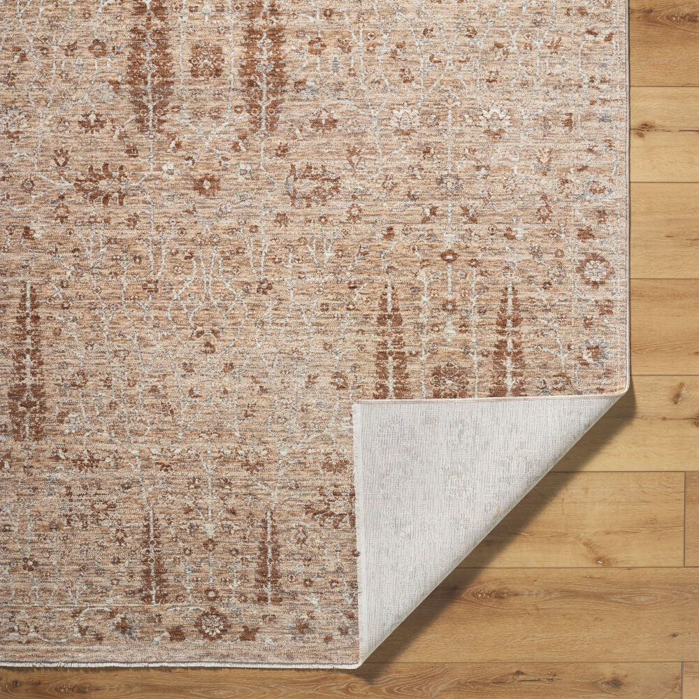Misterio Plus Brown/Tan Machine Woven Rug MIP-2302 - fold