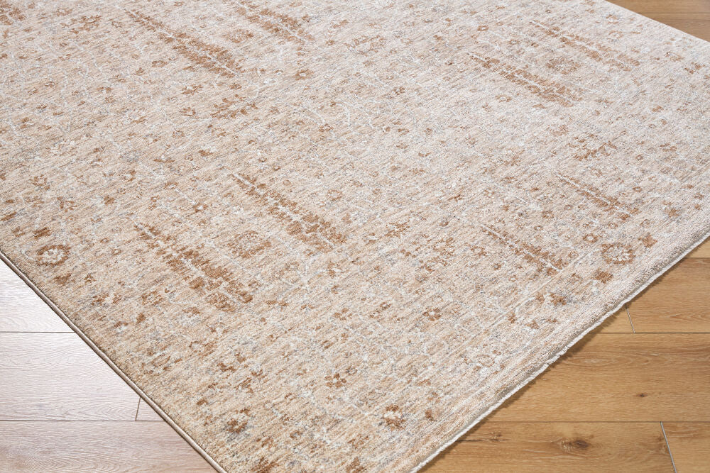 Misterio Plus Brown/Tan Machine Woven Rug MIP-2302 - corner