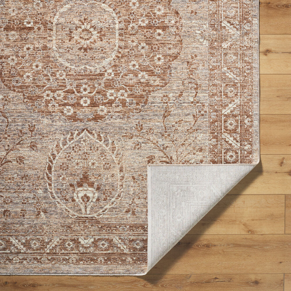 Misterio Plus Brown/Tan Machine Woven Rug MIP-2303 - fold