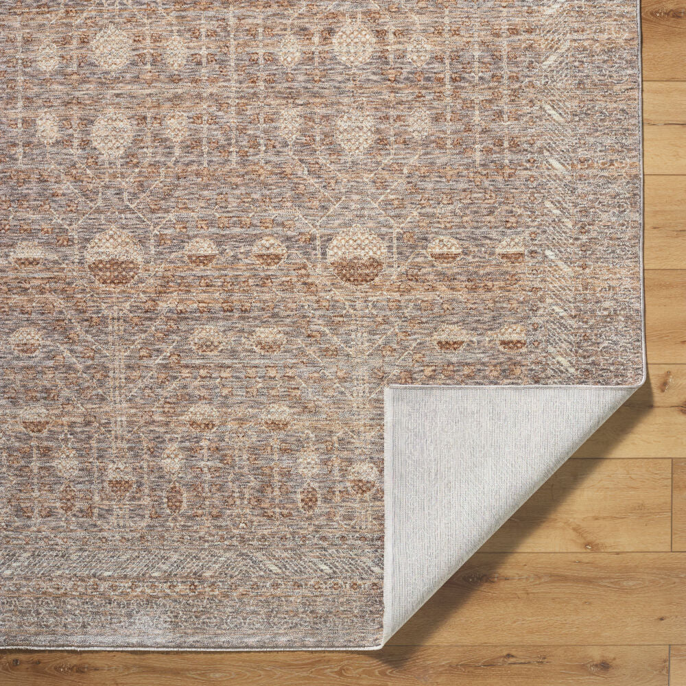 Misterio Plus Brown/Tan Machine Woven Rug MIP-2304 - fold