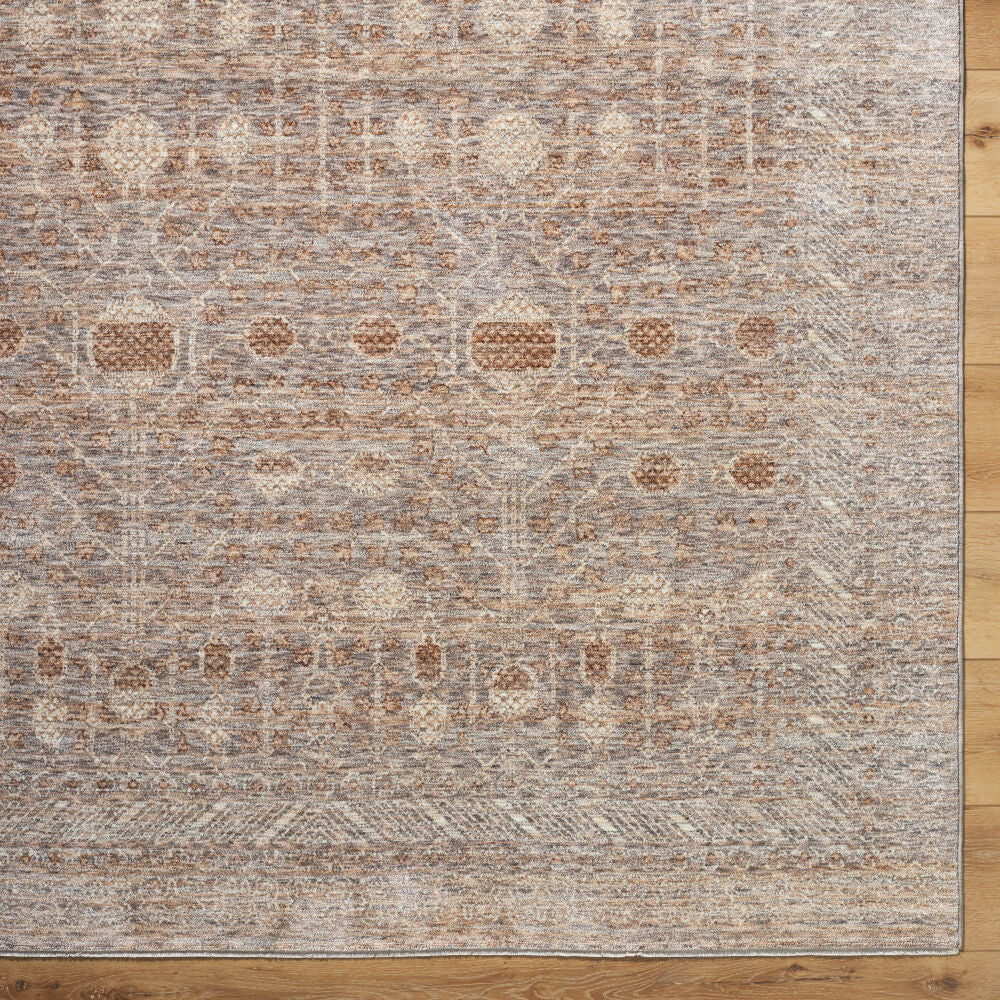 Misterio Plus Brown/Tan Machine Woven Rug MIP-2304 - overhead