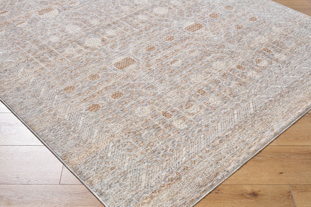 Misterio Plus Brown/Tan Machine Woven Rug MIP-2304 - corner
