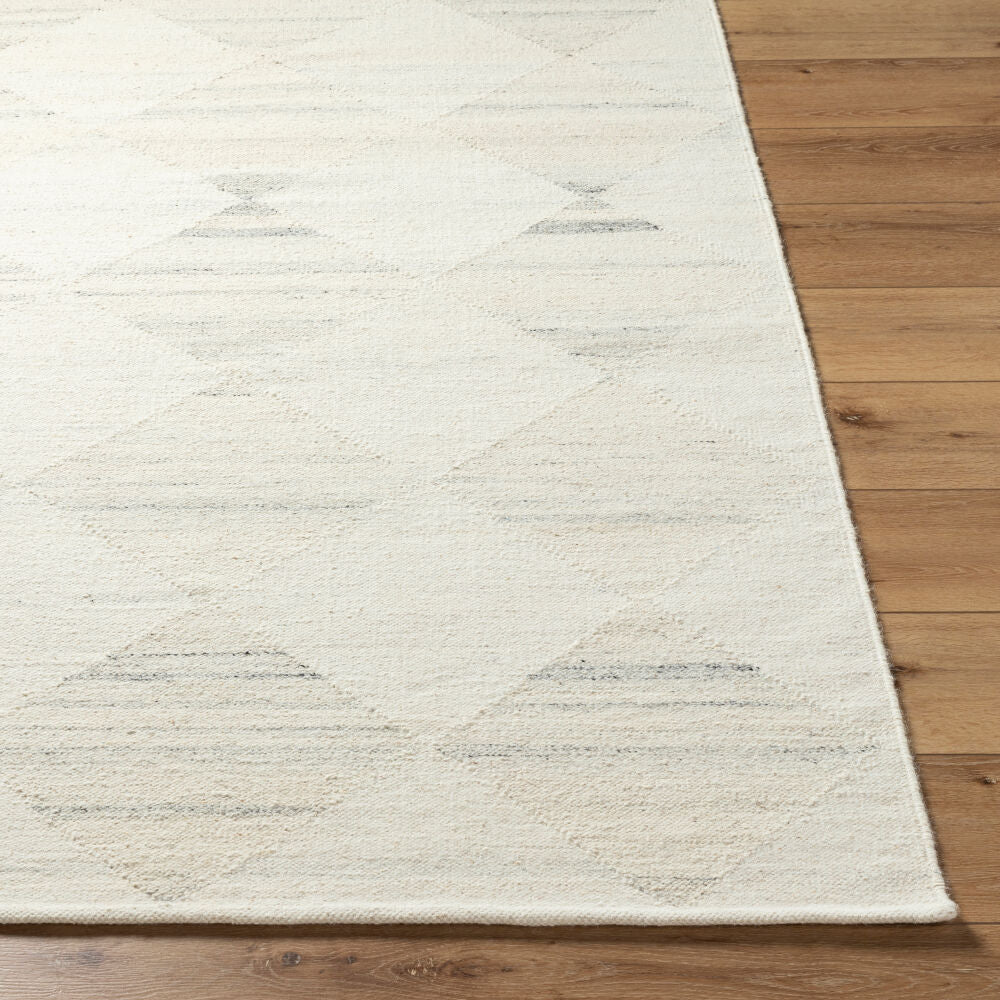 Midyat Black/White Handmade Rug - front