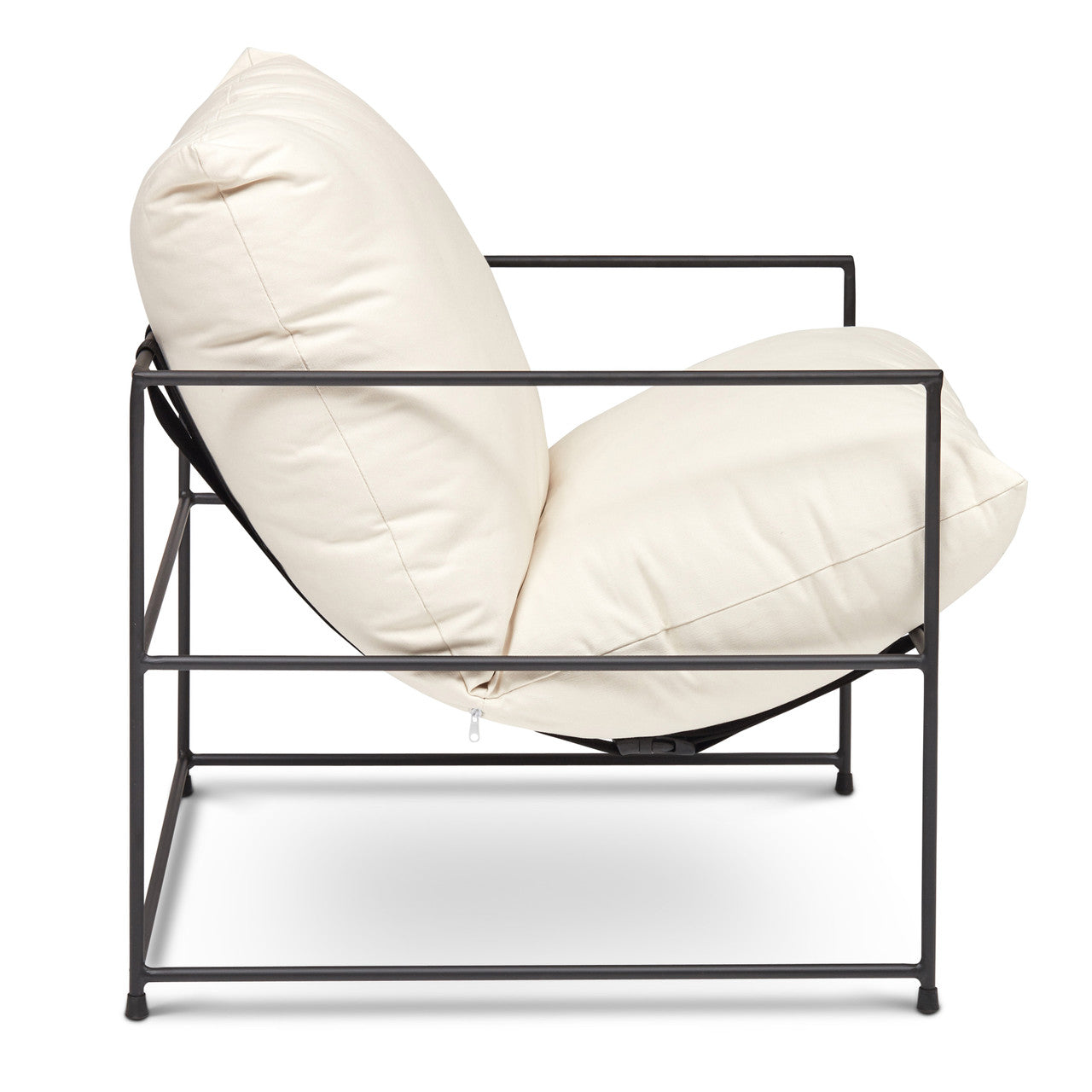 Metro - Trent Accent Chair - Washed White Upholstery