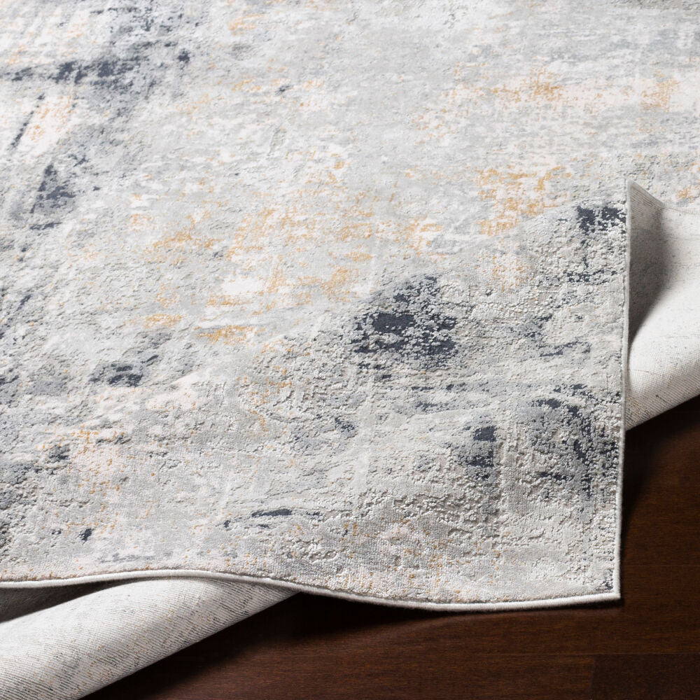 Milano Charcoal/Slate Machine Woven Rug MLN-2304 - fold