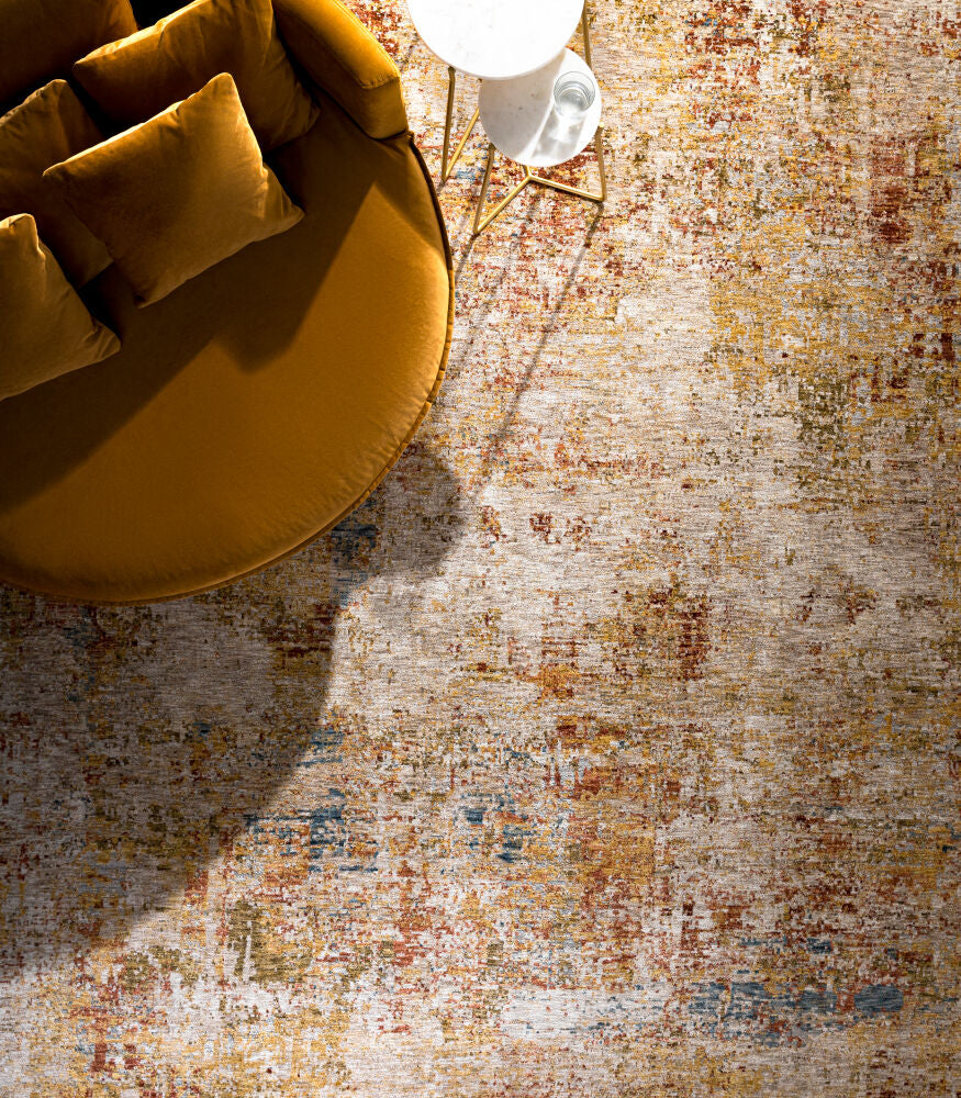 Mona Lisa Burgandy/Tan Machine Woven Rug MNI-2300 - styleshot