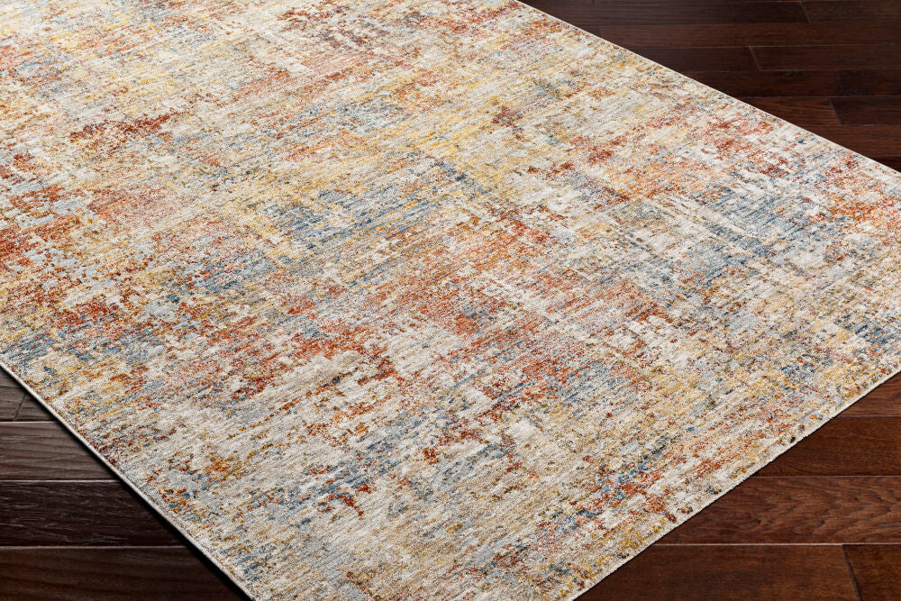 Mona Lisa Burgandy/Tan Machine Woven Rug MNI-2301 - corner