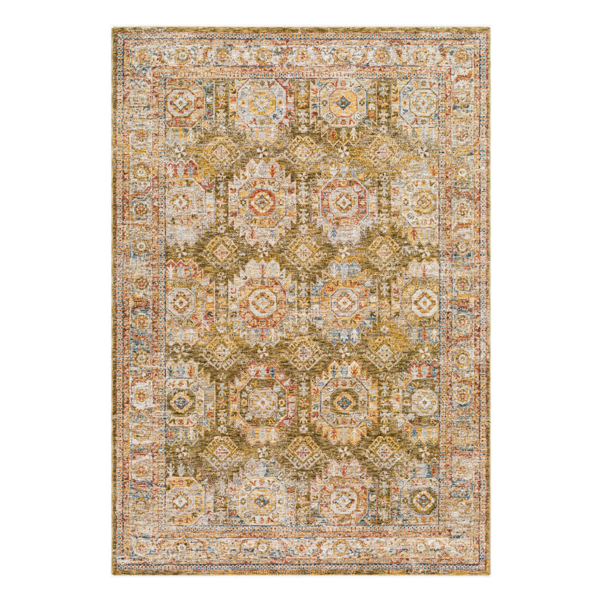 Mona Lisa Burgandy/Tan Machine Woven Rug MNI-2304 - 2'7" x 10'