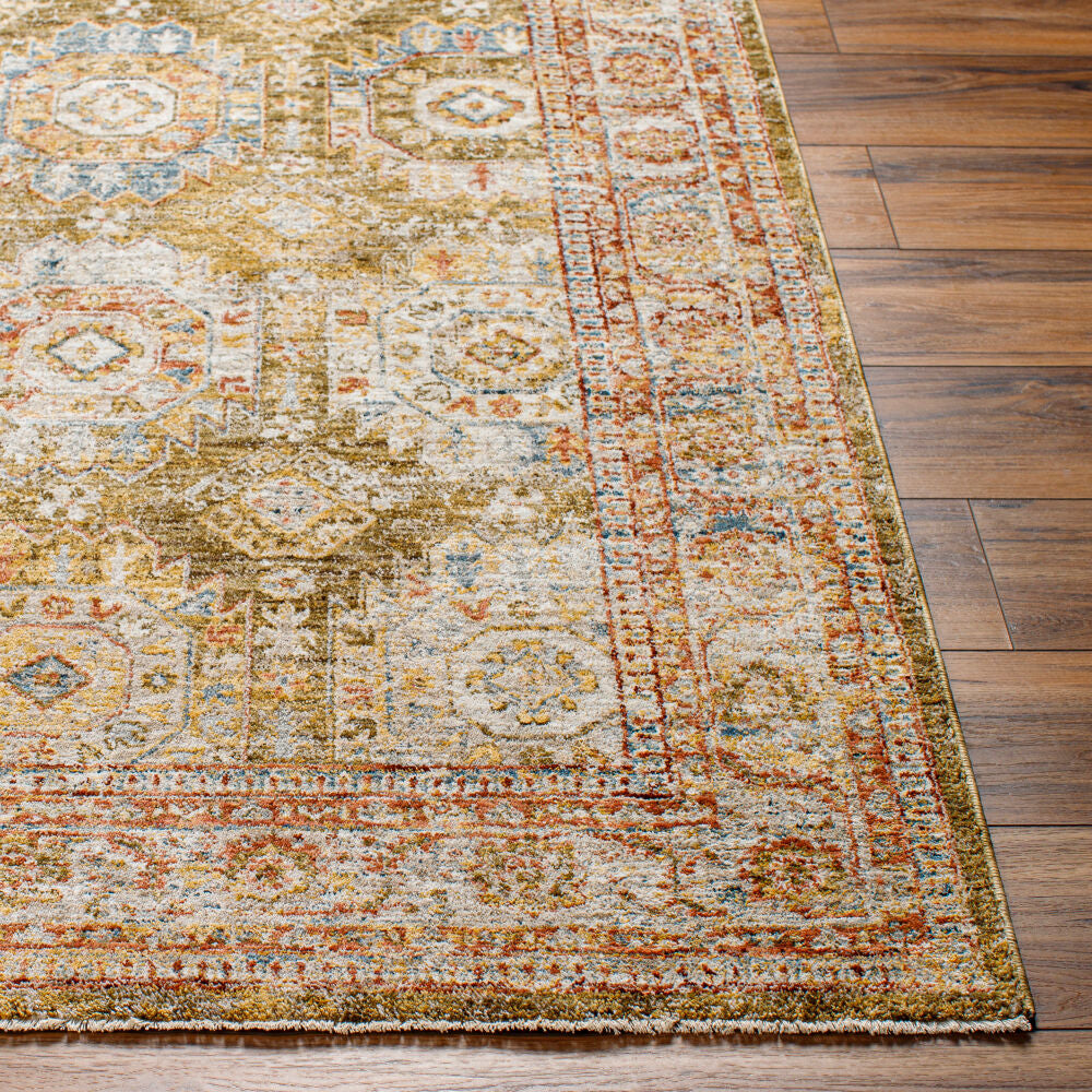 Mona Lisa Burgandy/Tan Machine Woven Rug MNI-2304 - front