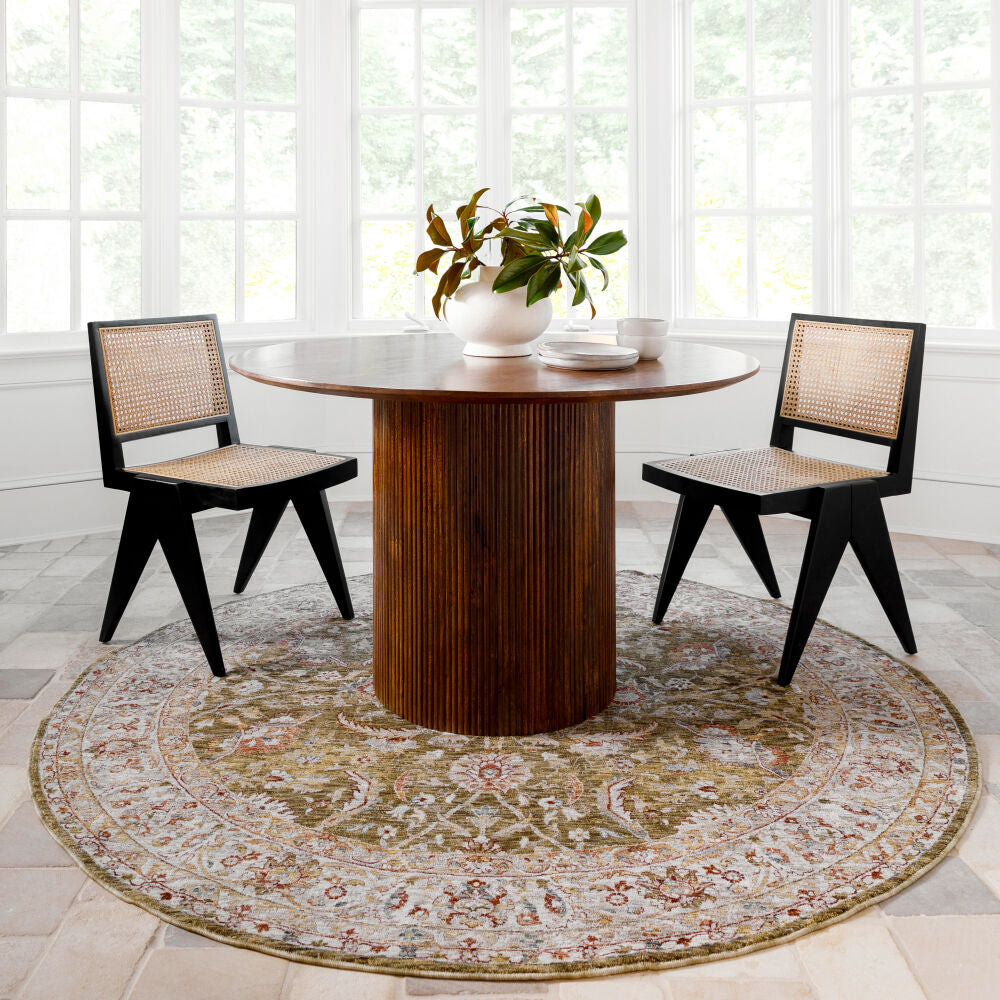 Mona Lisa Burgandy/Tan Machine Woven Rug MNI-2304 - styleshot