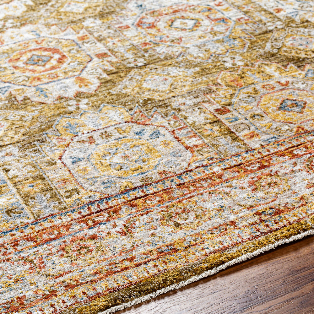 Mona Lisa Burgandy/Tan Machine Woven Rug MNI-2304 - texture