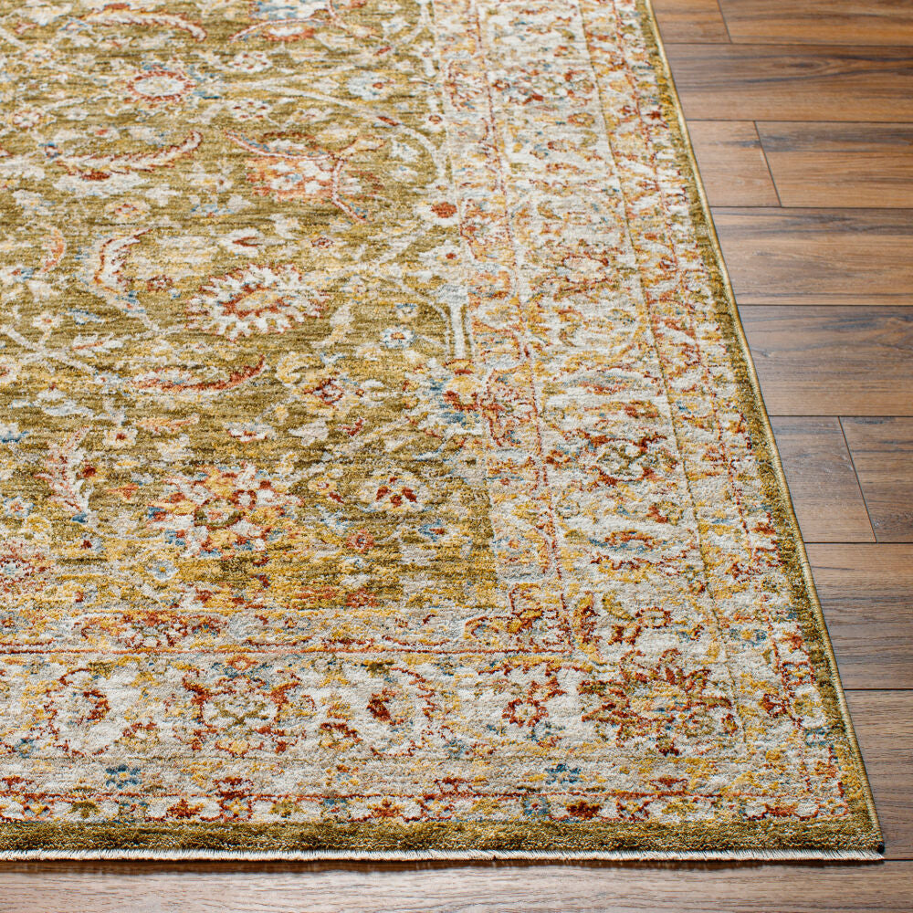 Mona Lisa Burgandy/Tan Machine Woven Rug MNI-2306 - front