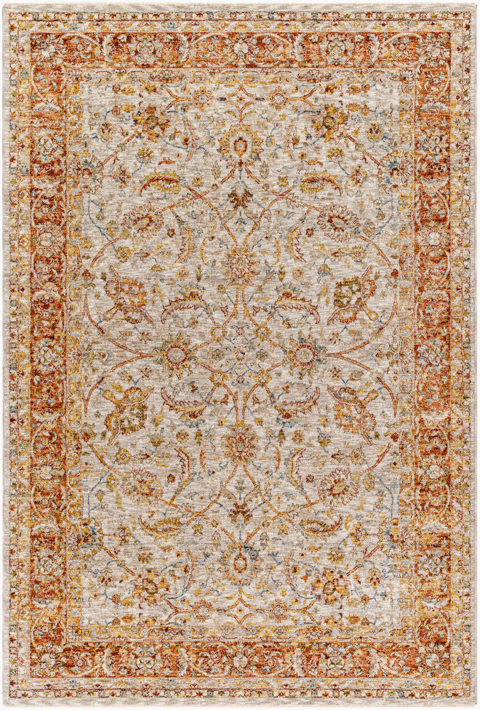 Mona Lisa Burgandy/Tan Machine Woven Rug MNI-2307 - 2'7" x 10'