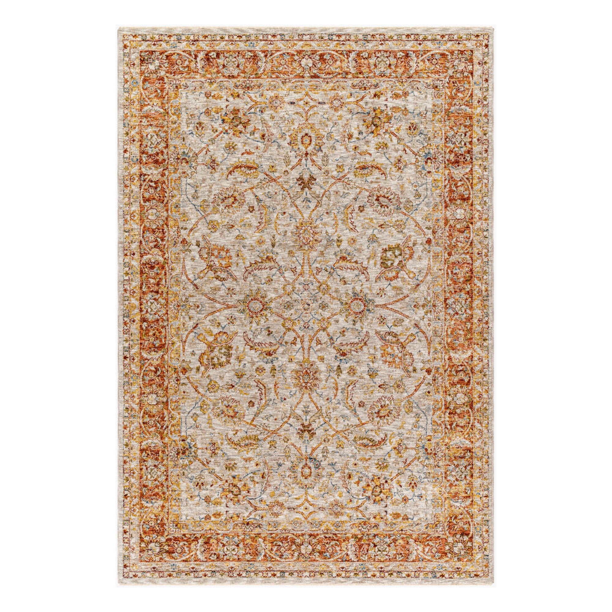 Mona Lisa Burgandy/Tan Machine Woven Rug MNI-2307 - 2'7" x 10'