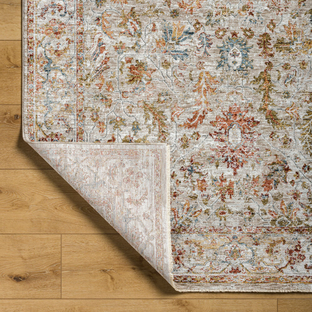 Mona Lisa Burgandy/Tan Machine Woven Rug MNI-2311 - fold