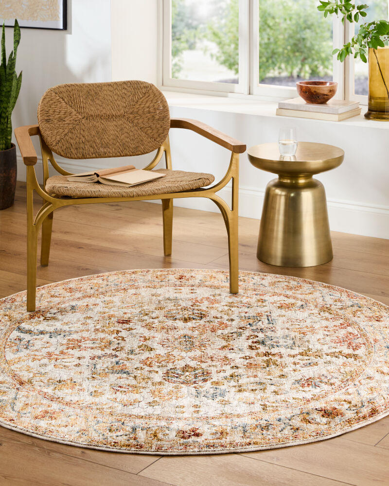 Mona Lisa Burgandy/Tan Machine Woven Rug MNI-2312 - roomscene