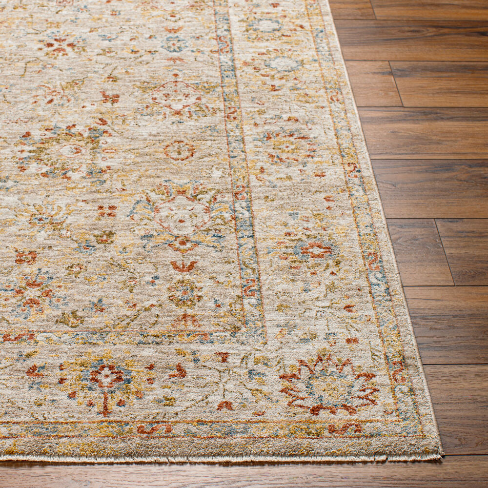 Mona Lisa Burgandy/Tan Machine Woven Rug MNI-2313 - front