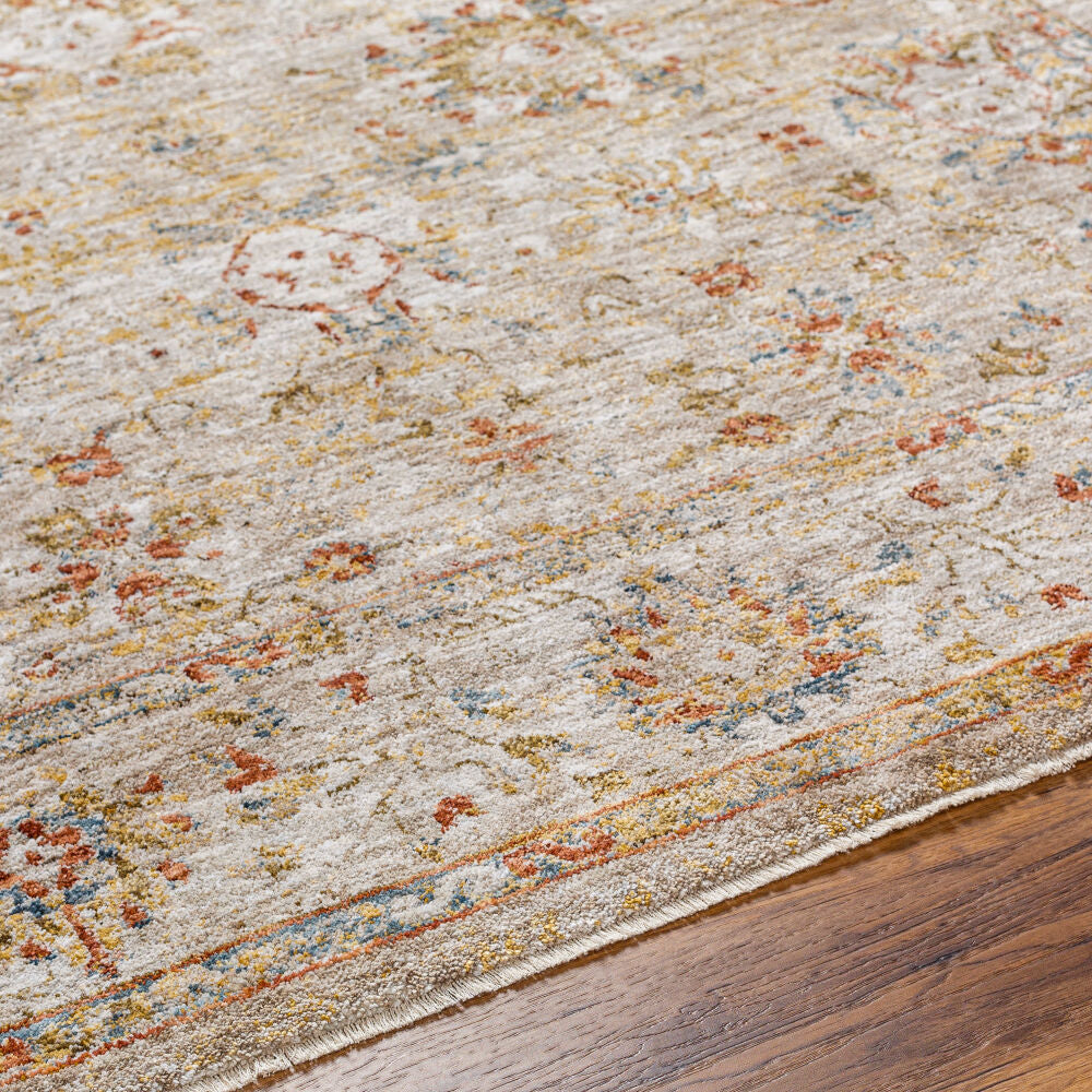 Mona Lisa Burgandy/Tan Machine Woven Rug MNI-2313 - texture
