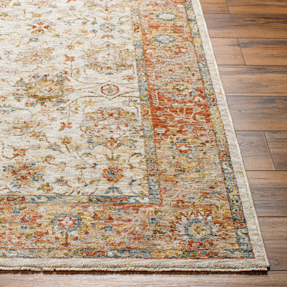 Mona Lisa Burgandy/Tan Machine Woven Rug MNI-2316 - front