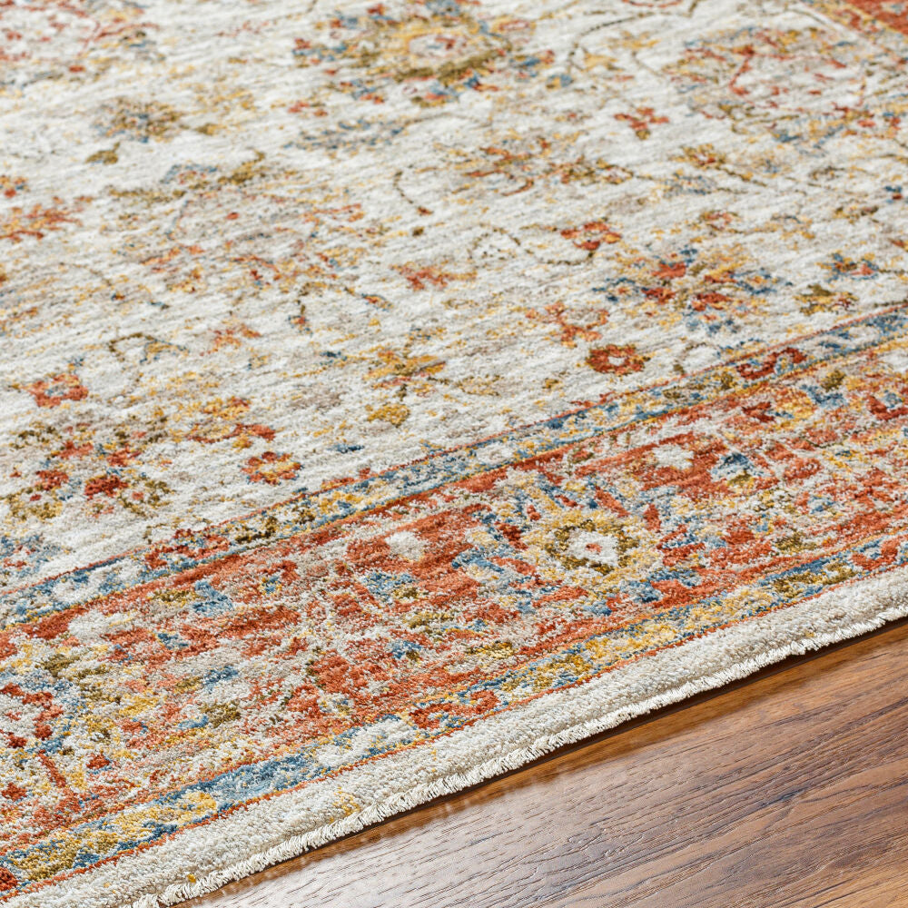 Mona Lisa Burgandy/Tan Machine Woven Rug MNI-2316 - texture