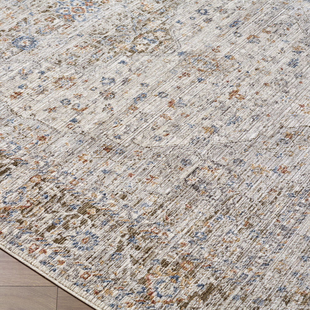 Montreux Denim/Tan Machine Woven Rug MNX-2301 - corner