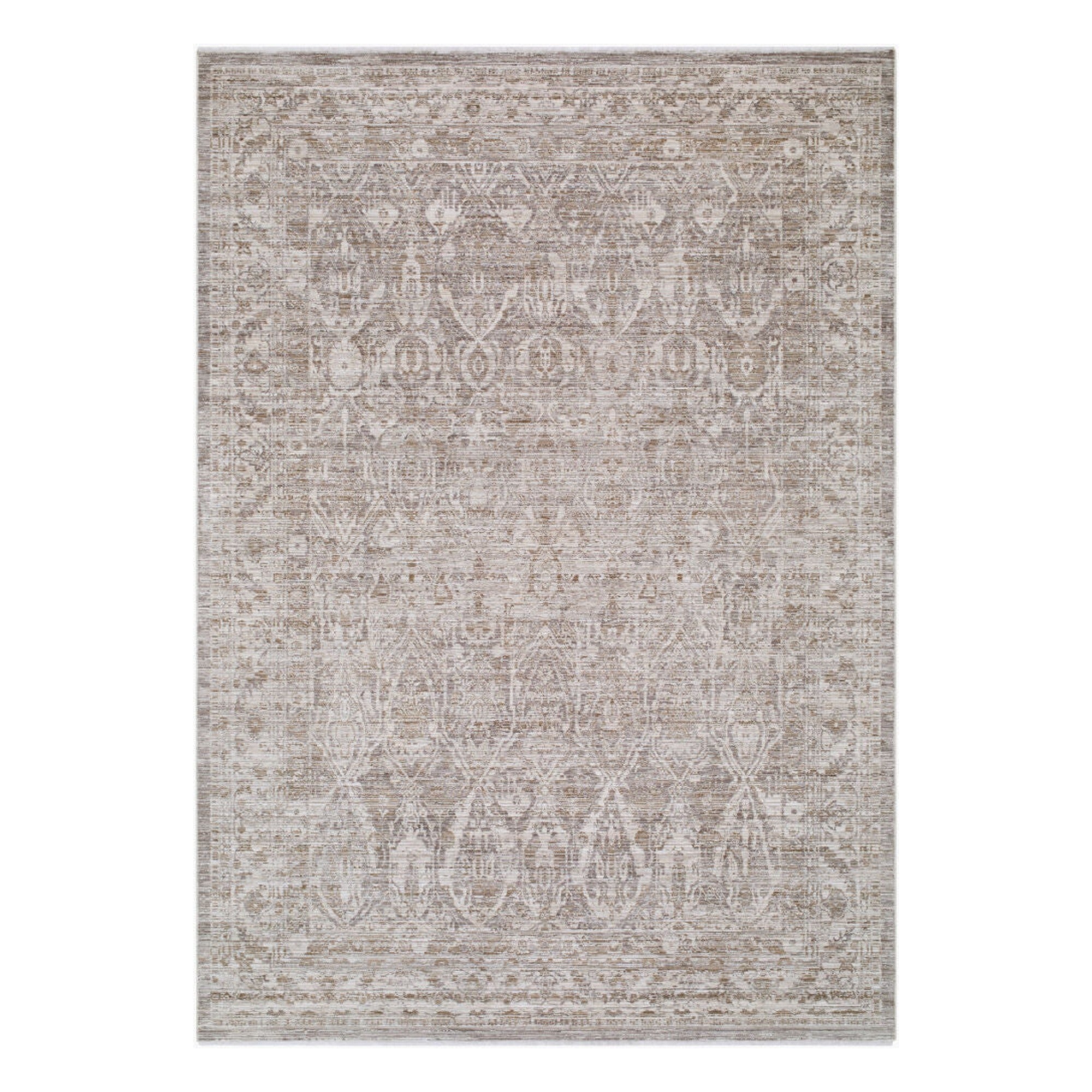 Montreux Gray/Medium Brown Machine Woven Rug MNX-2302 - 6'7" x 9'6"