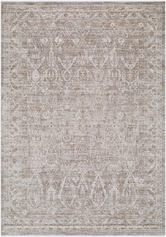 Montreux Gray/Medium Brown Machine Woven Rug MNX-2302 - 6'7" x 9'6"