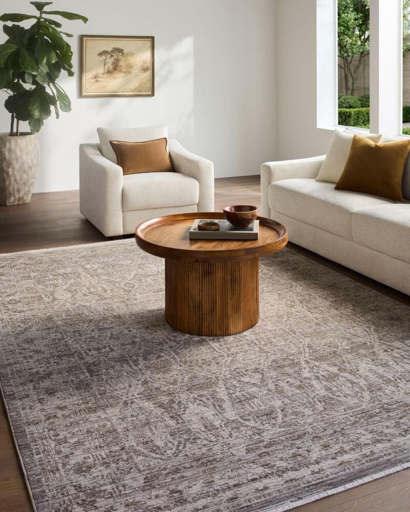 Montreux Gray/Medium Brown Machine Woven Rug MNX-2302 - roomscene
