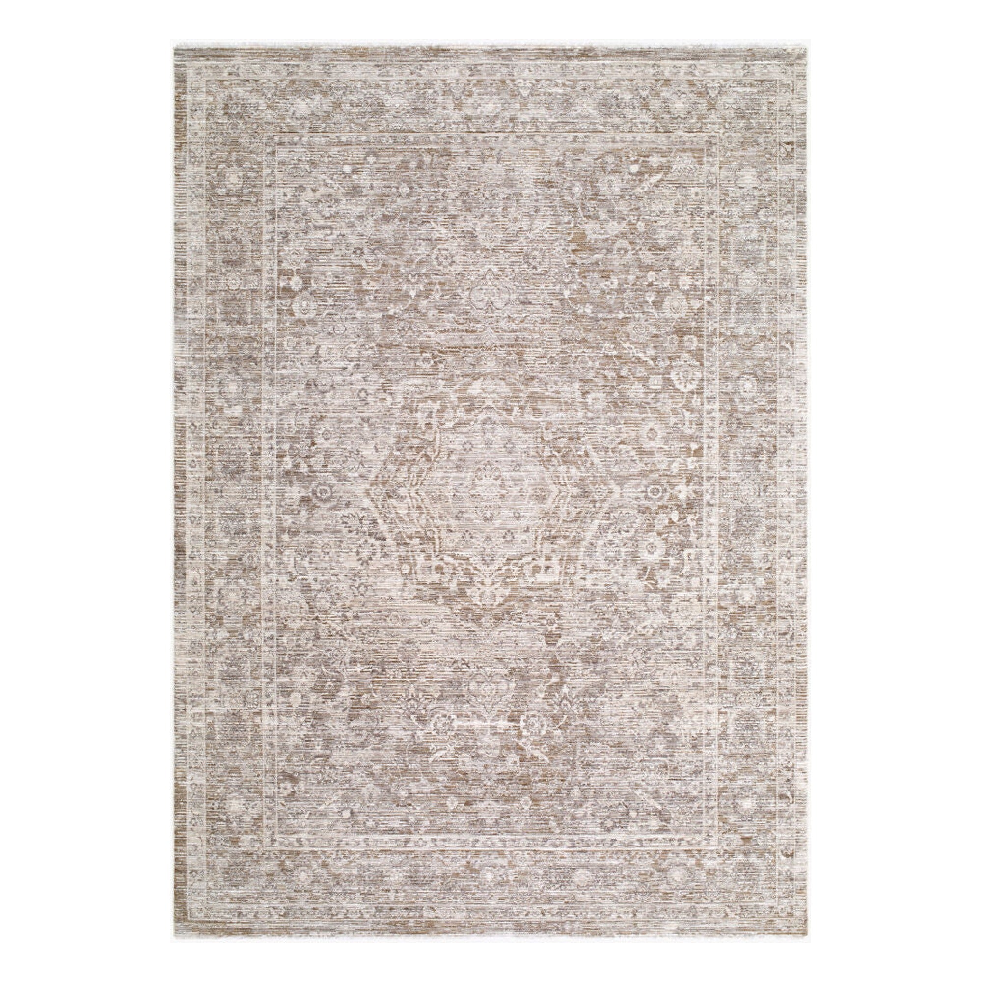 Montreux Gray/Medium Brown Machine Woven Rug MNX-2303 - 6'7" x 9'6"