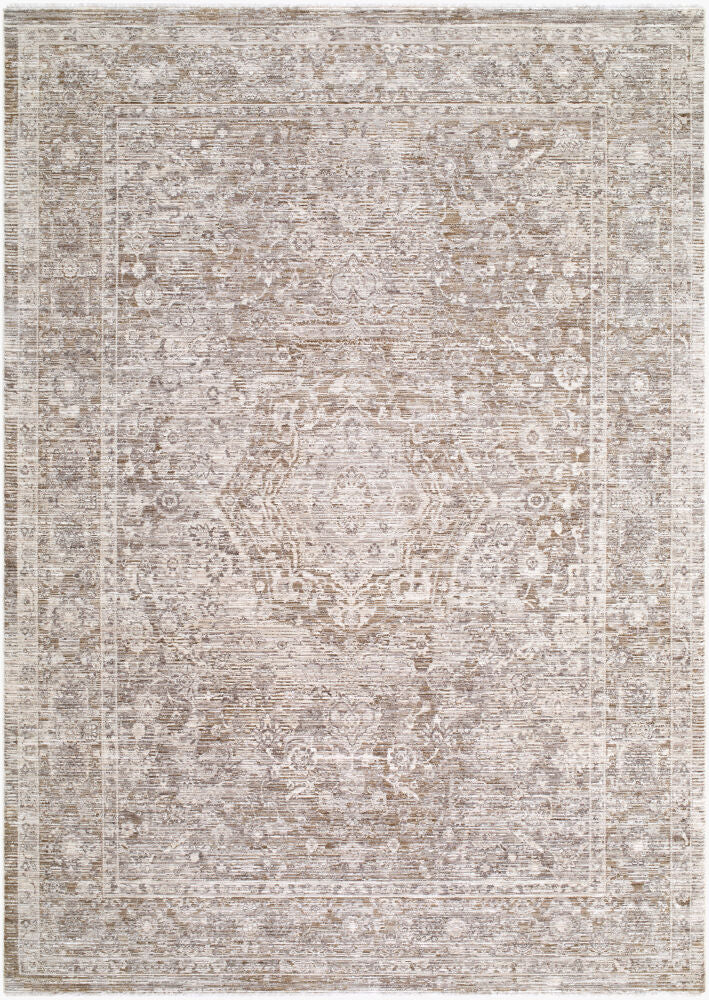 Montreux Gray/Medium Brown Machine Woven Rug MNX-2303 - 6'7" x 9'6"