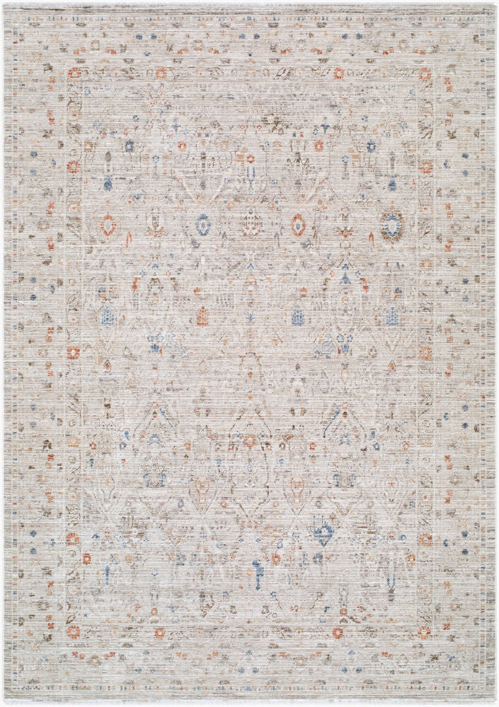 Montreux Denim/Tan Machine Woven Rug MNX-2305 - 6'7" x 9'6"