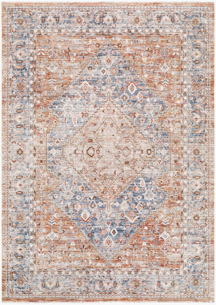 Montreux Gray/Tan Machine Woven Rug - 6'7" x 9'6"