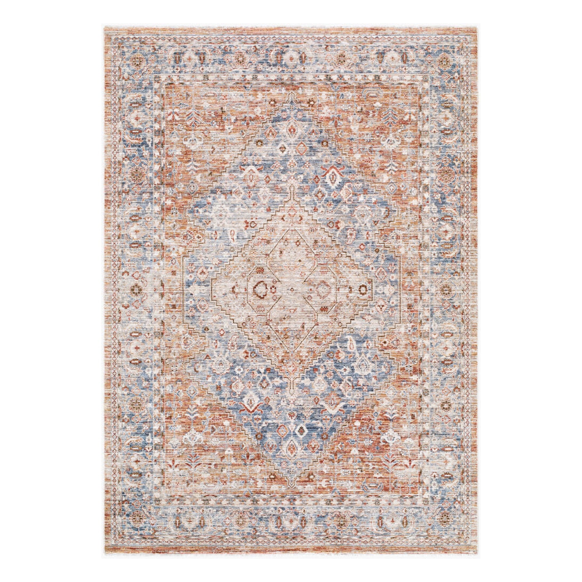Montreux Gray/Tan Machine Woven Rug - 6'7" x 9'6"