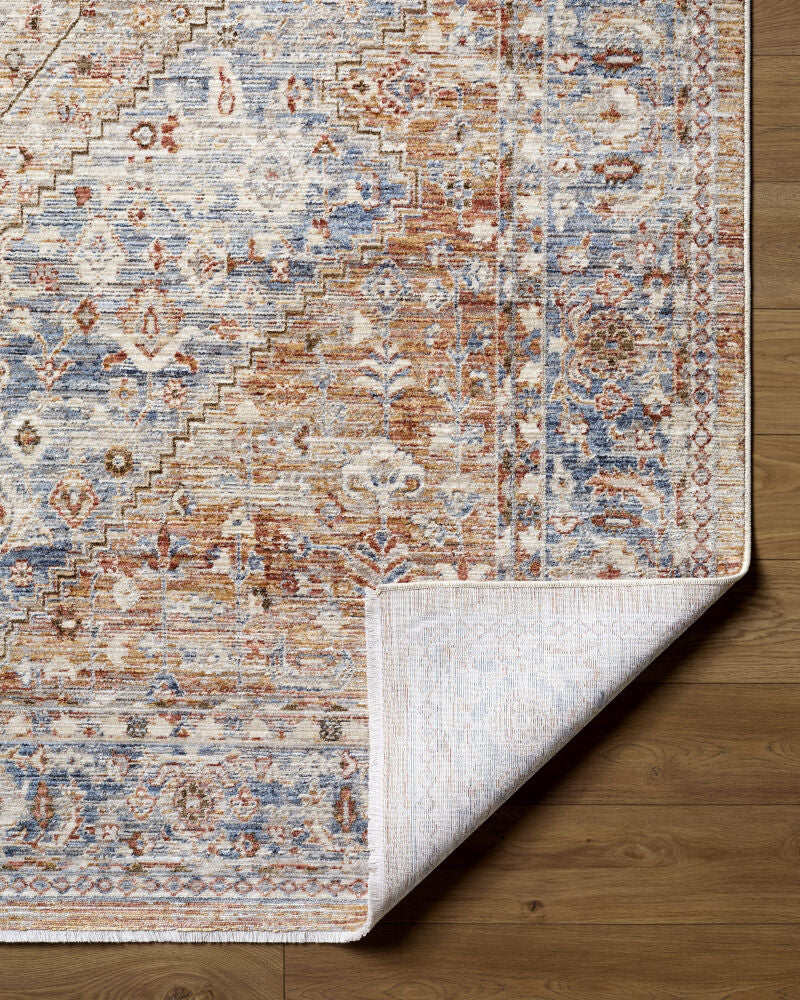 Montreux Gray/Tan Machine Woven Rug - fold