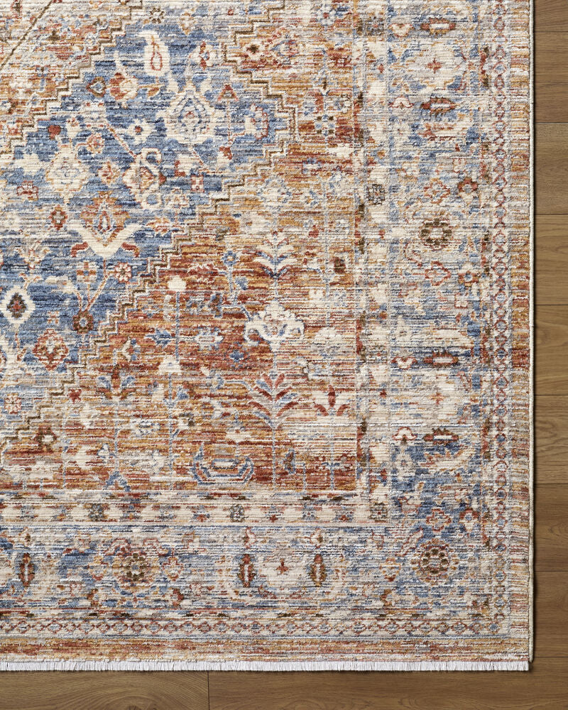 Montreux Gray/Tan Machine Woven Rug - overhead